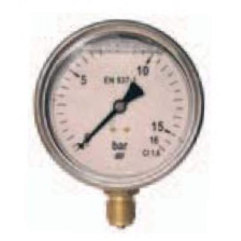 MANÔMETRO DE PRESSÃO DE GLICERINA 0-16 KG.