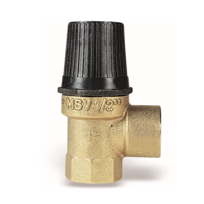 VALVULA SEGURIDAD 1/2"X1/2"3BAR SIN TOMA MSV/E30