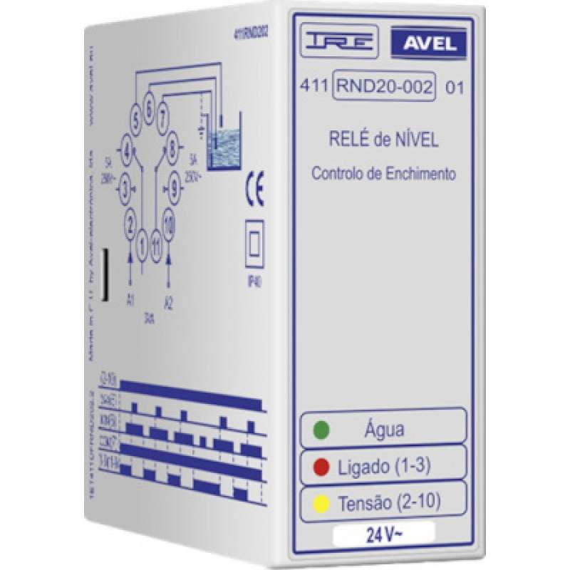 RELÉ DE NIVEL ÚNICO COM BASE 230V