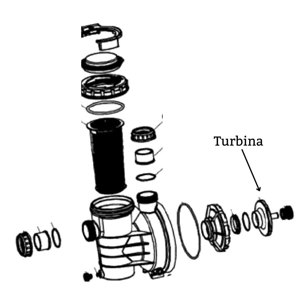 TURBINA BOMBA ASPIRE 0,5HP