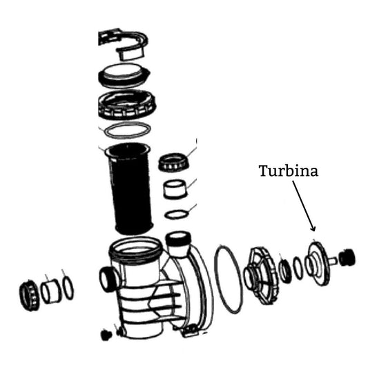 TURBINA BOMBA ASPIRE 0,5HP