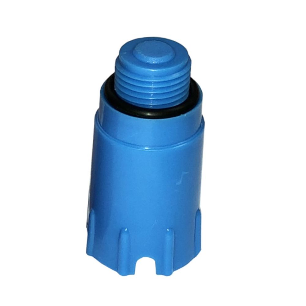 PLUGUE DE TESTE COM JUNTA AZUL DE 1/2" 