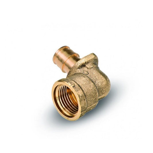 COTOVELO DE ROSCA FÊMEA DE LATÃO D.25*3/4" PEX-A SISTEMA EXPANDIDO