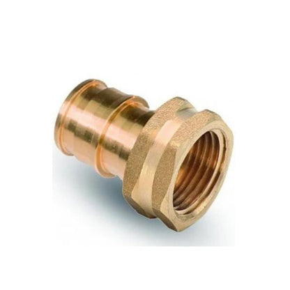 LUVA DE ROSCA FÊMEA DE LATÃO D.16*1/2" PEX-A SISTEMA EXPANDIDO 