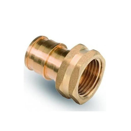 LUVA DE ROSCA FÊMEA DE LATÃO D.16*1/2" PEX-A SISTEMA EXPANDIDO 