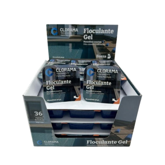 FLOCULANTE EN GEL CLORAMA. ENVASE DE 36 UNIDADES