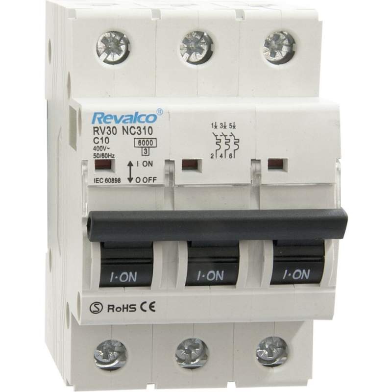 MAGNETOTÉRMICO 3P-10A-6KA-C 240/415