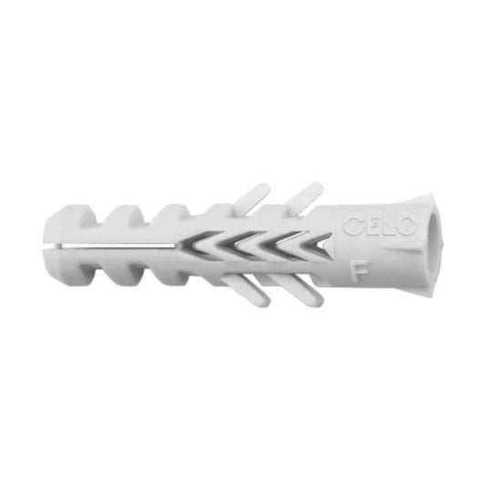 CAIXA DE 100U. NF PLUGUE DE NYLON EXPANSÍVEL D. 6