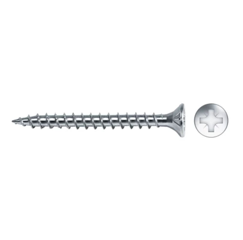 CAIXA 200U. PARAFUSO PARA MADEIRA COM CABEÇA ESCAREADA, ZINCADO VLOX.5X40