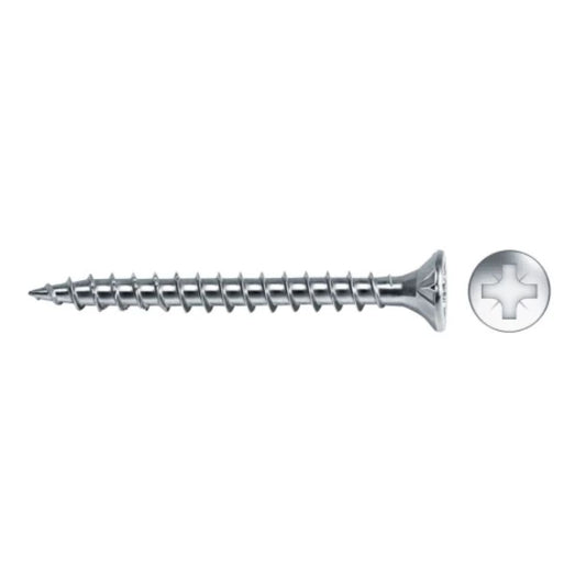 CAIXA 200U. PARAFUSO PARA MADEIRA COM CABEÇA ESCAREADA, ZINCADO VLOX.5X40