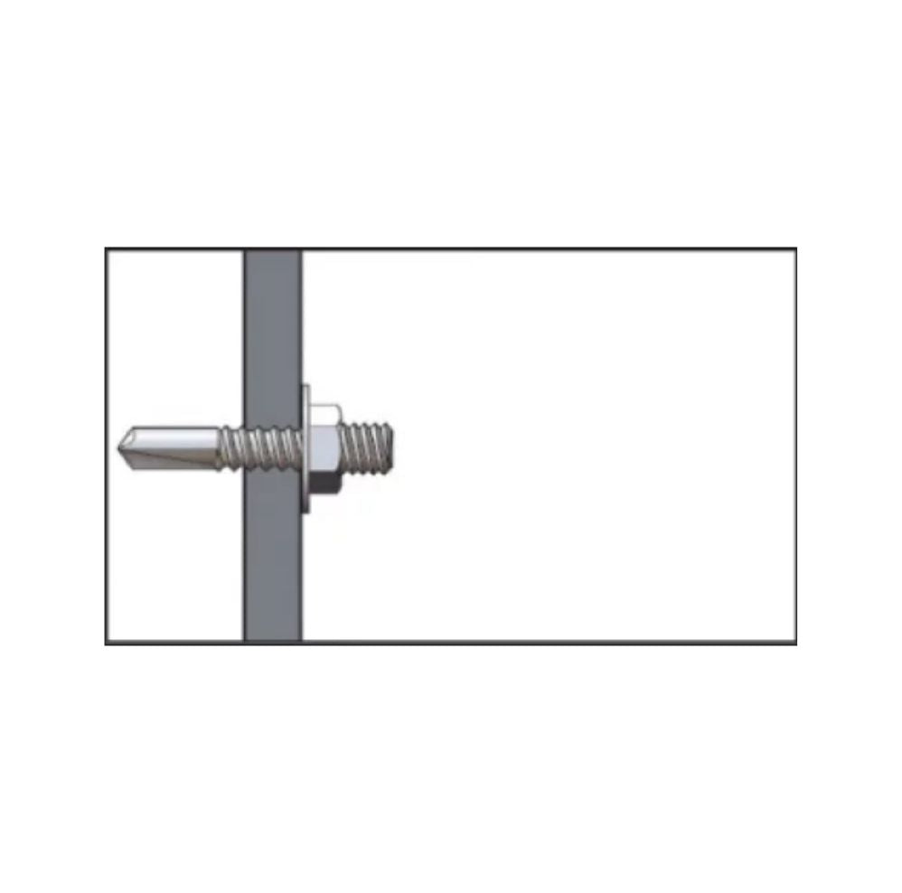 CAIXA 200U. PARAFUSO PARA CHAPAS METÁLICAS 6,3X39 COM PONTA ROSCADA M6