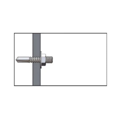 CAIXA 200U. PARAFUSO PARA CHAPAS METÁLICAS 6,3X39 COM PONTA ROSCADA M6