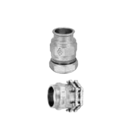 MANGA DE COMPRESSÃO ROSCA FÊMEA PARA TUBO DE AÇO DE 1/2" 