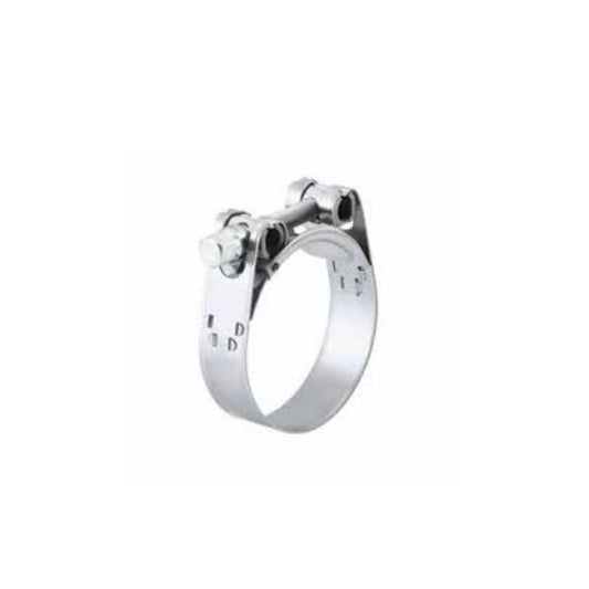 ABRAZADERA PARA TUBERÍA GBS FLEJE INOX430 CON PUENTE D.79-85