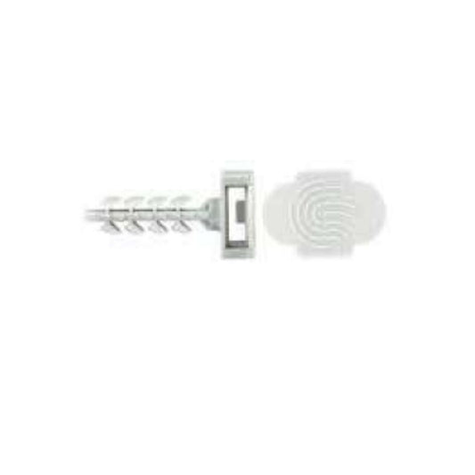 C 100U.PLUG DE FLANGE DE PAREDE PARA INSERÇÃO MANUAL 6X30 CINZA 