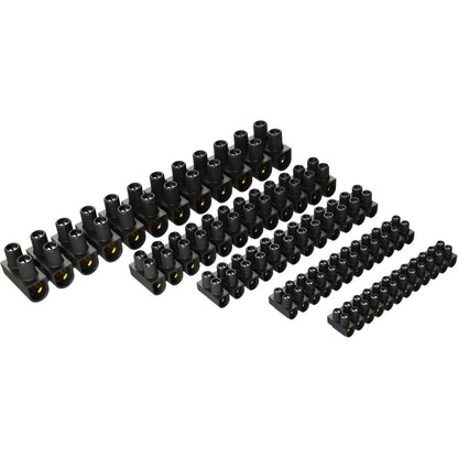 REGLETA BORNES CABLE 4 MM2 NEGRO