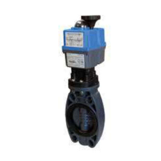 VÁLVULA BORBOLETA PVC D.125 PN10 24-240 VAC/DC 72270 PADRÃO