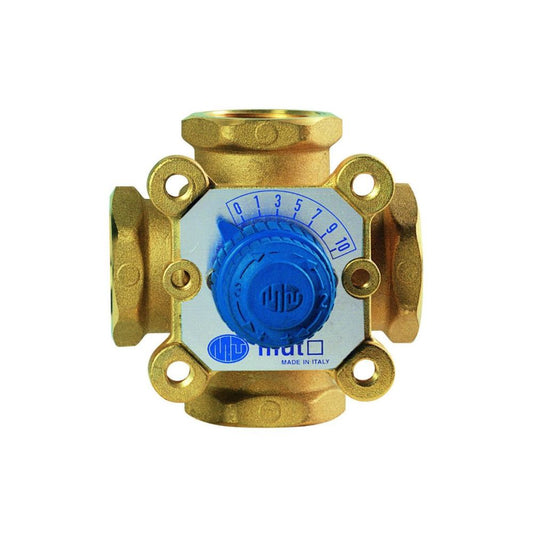 VÁLVULA MISTURADORA 3 VIAS 1" FÊMEA 72MM - PN10