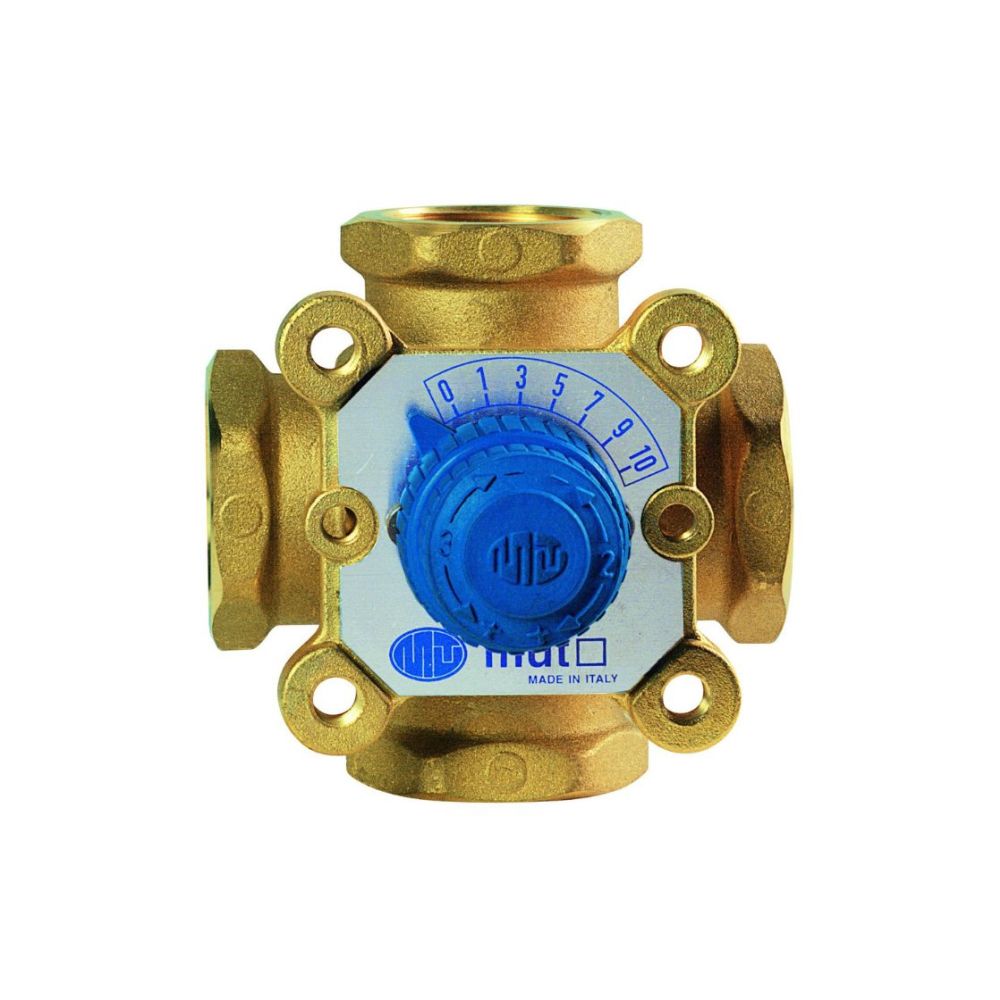 VÁLVULA MISTURADORA 3 VIAS 1" MACHO 80MM - PN10
