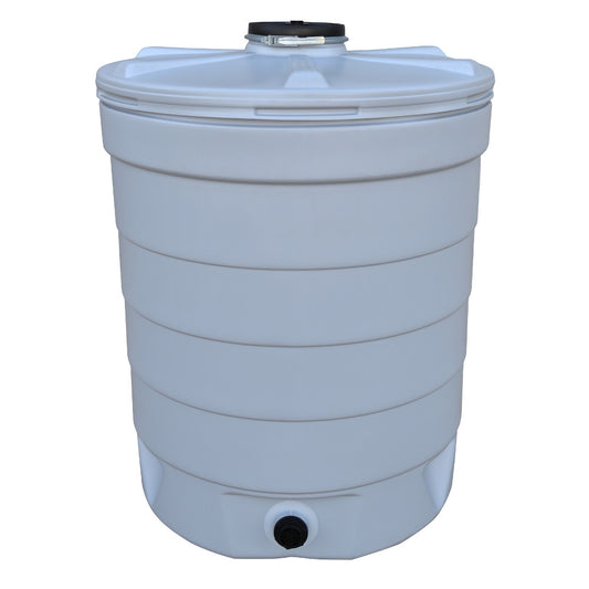 TANQUE PE AQUATONNE COR CINZA 350 L. COM TAMPA INCLUÍDA
