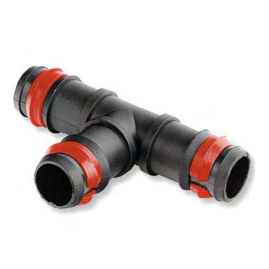 CONEXÃO TEE DE 20 MM COM ANEL DE SEGURANÇA (SACO COM 50 UNIDADES)