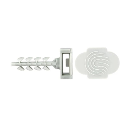 LATA 125U. PLUGUE DE NYLON CINZA 6*30, CABINE GRANDE. INSERÇÃO MANUAL