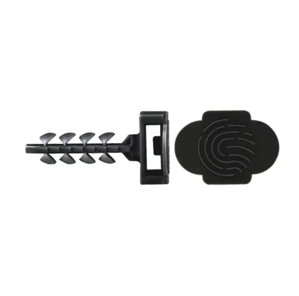 LATA 125U. PLUGUE DE NYLON PRETO 6*30 GRANDE CABINE. INSERÇÃO MANUAL