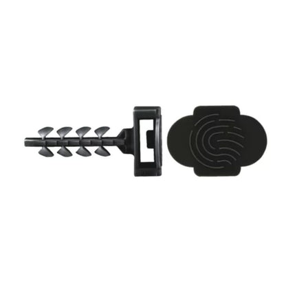 LATA 125U. PLUGUE DE NYLON PRETO 6*30 GRANDE CABINE. INSERÇÃO MANUAL