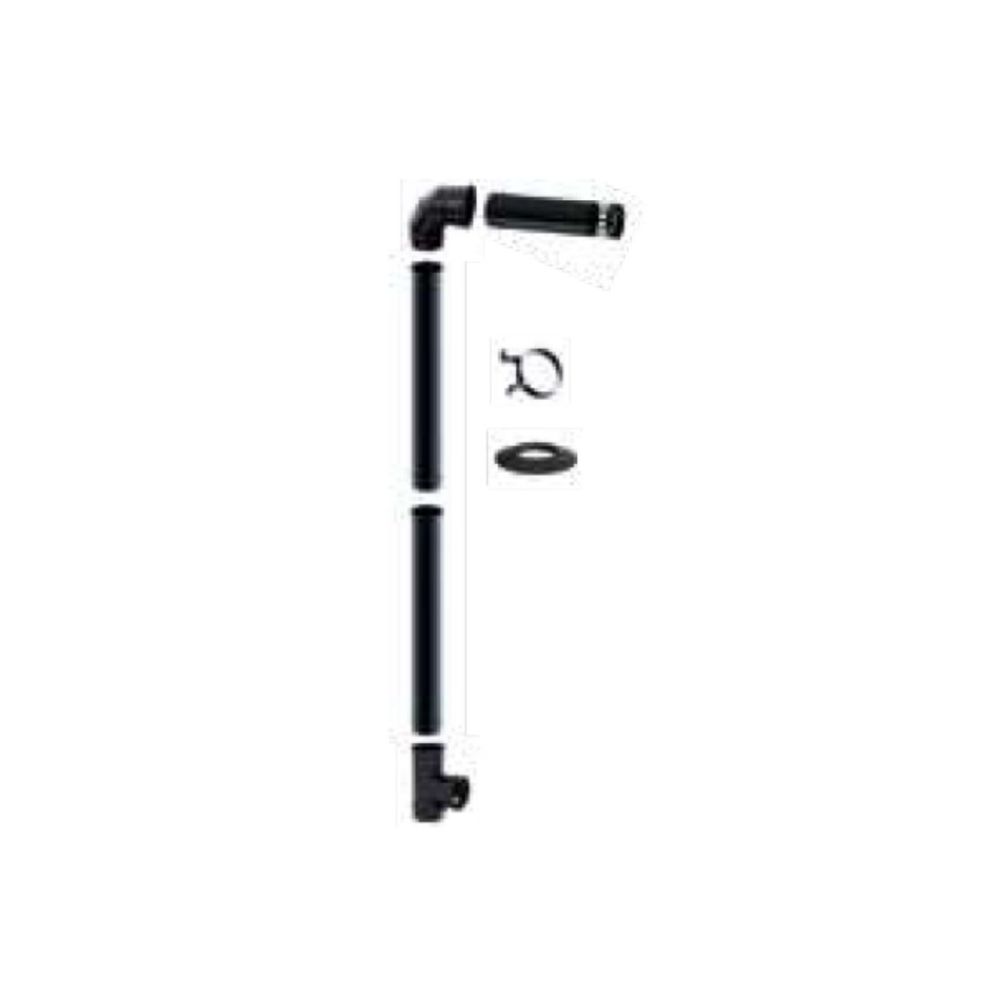 KIT DE CHAMINÉS PARA FOGÃO A PELLET DE 80 MM - AÇO INOXIDÁVEL PRETO 316