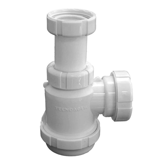 SIFÃO DE GARRAFA EXTENSÍVEL PP COM PORCA DE 1,1/2", SAÍDA 40 T4