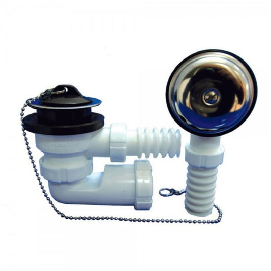 CONJUNTO VÁLVULA BAÑERA PP D.70