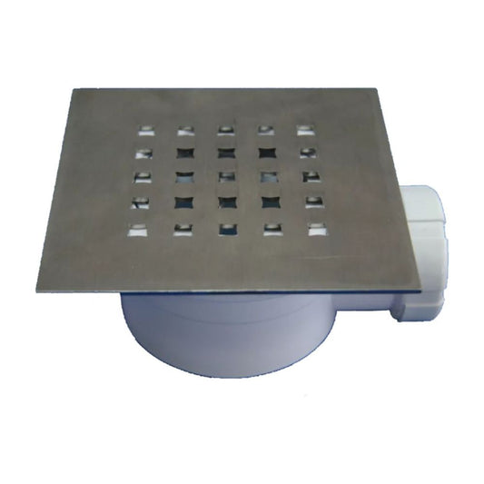 VÁLVULA PP PLATO DUCHA D.90 H-6CM.TUBO D.40 T78BC REGISTRABL