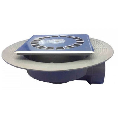 CALDERETA PVC REJILLA INOX.10X10 SALIDA HOR./VERT.D.40T86VHI