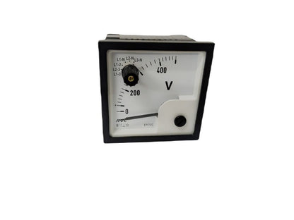 VOLTÍMETRO 72X72, 500V C/CON. 3F+N