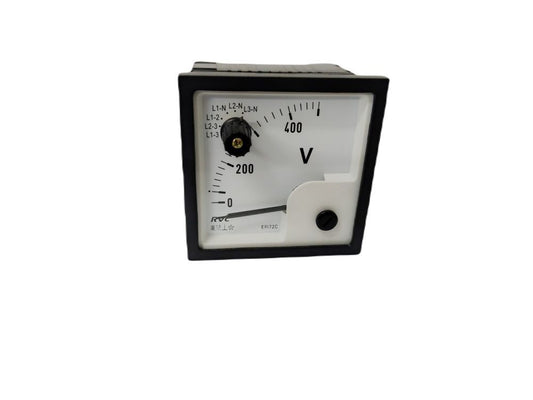VOLTÍMETRO 72X72, 500V C/CON. 3F+N