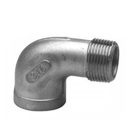 CODO 90º M-H  INOX 316  4"