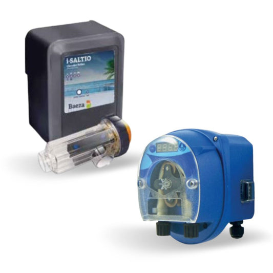 KIT CLORADOR DE SAL I-SALTIO NOVO 20 + BOMBA DINAMIK PH
