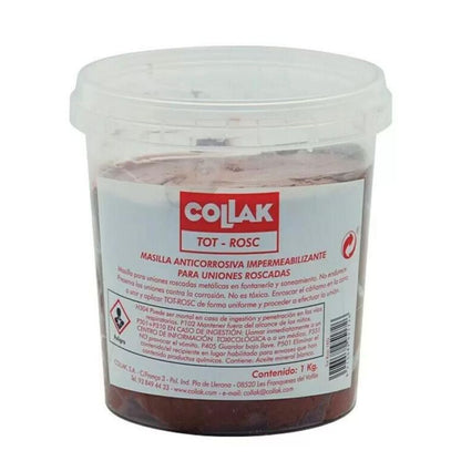 MASILLA PARA ROSCAS DE ACERO T-ROS ENVASE 1 K. MARRON