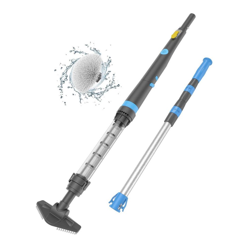 LIMPADOR DE PISCINA SPA COM BATERIA RECARREGÁVEL E ESCOVAS