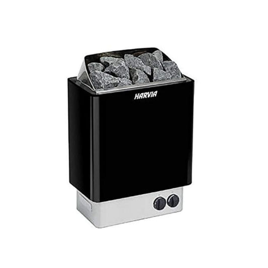 AQUECEDOR HARVIA KIP45 PRETO COM CONTROLES INTEGRADOS HBK450230