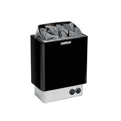 AQUECEDOR HARVIA KIP90 PRETO COM CONTROLES INTEGRADOS HBK900230