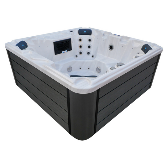 NATUSPA S 5/52 WHITE MARBLE + ESCALERA + COBERTOR GRIS