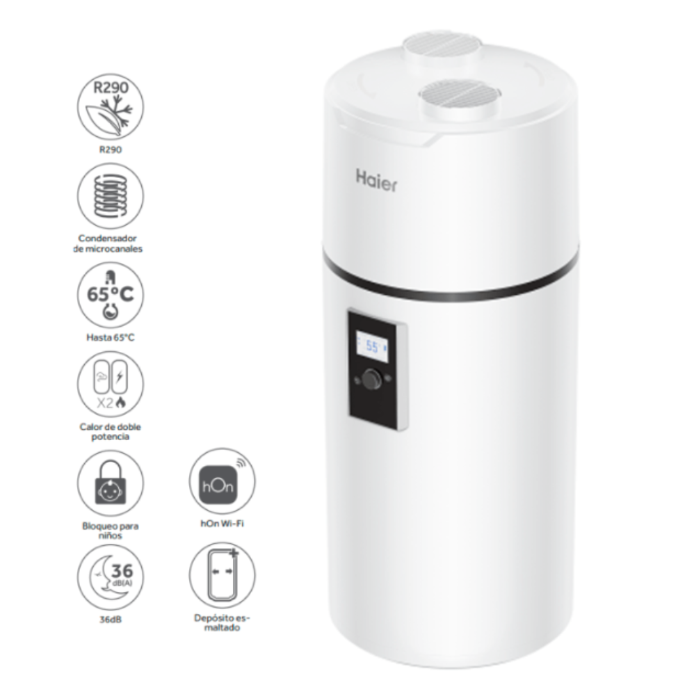 BOMBA DE CALOR DE ACS 110L - R209 - WIFI INCLUIDO