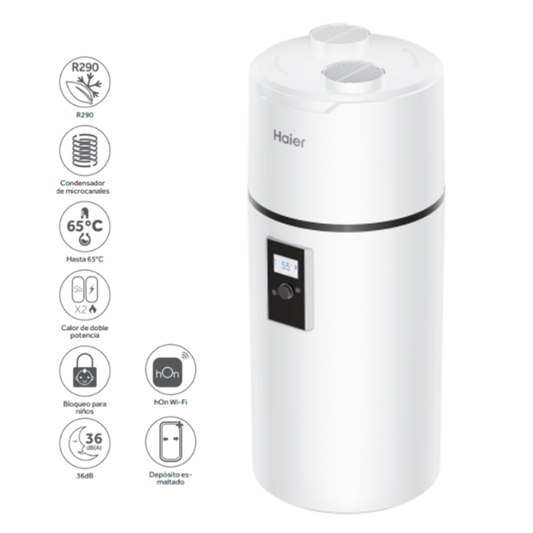 BOMBA DE CALOR DE ACS 110L - R209 - WIFI INCLUIDO