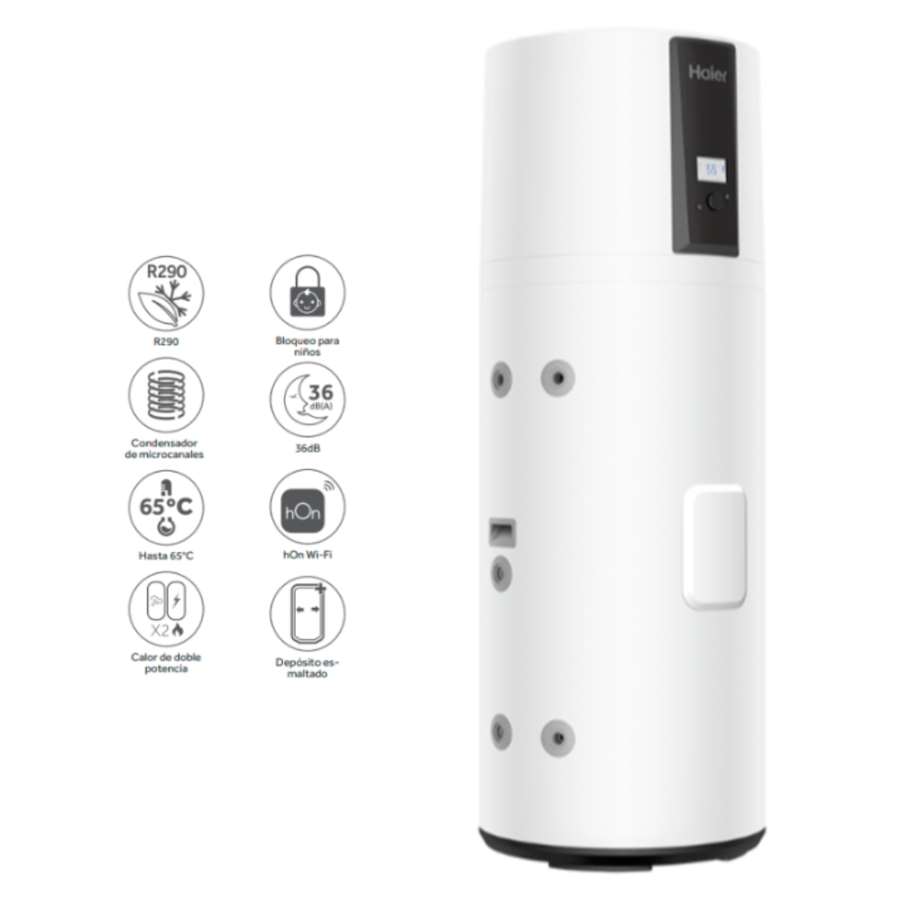 BOMBA DE CALOR DE ACS 200L - R209 - WIFI INCLUIDO