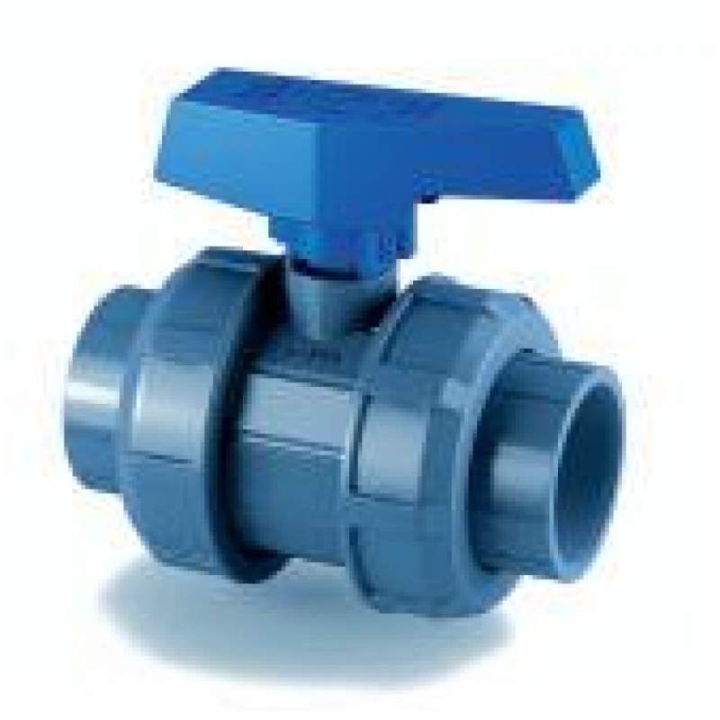 VÁLVULA ESFERA PVC M. AZUL 63 41545