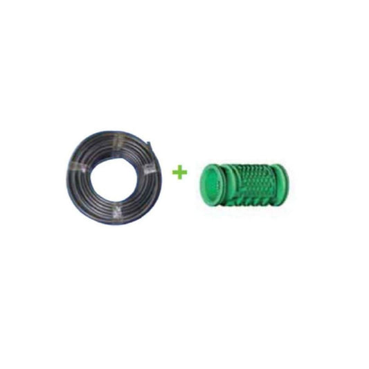 BOB.100M.TUBO 16MM.PRETO INTEGRADO 33CM.2 L/H TURBULENTO