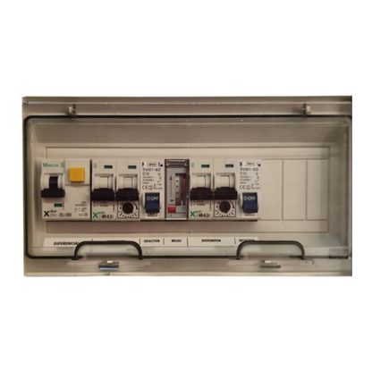 CUADRO ELECTRICO  MODULAR PISCINA 4-6,3AII CON DIF.