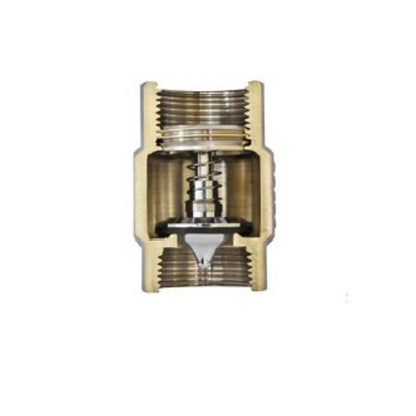 VÁLVULA DE RETENÇÃO COMPLETA PN30 LATÃO 1" HH-T.MAX.180ºC