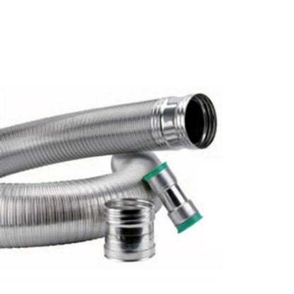 TUBO FLEXÍVEL 1000mm. CAMADA DUPLA 316/304 D.80